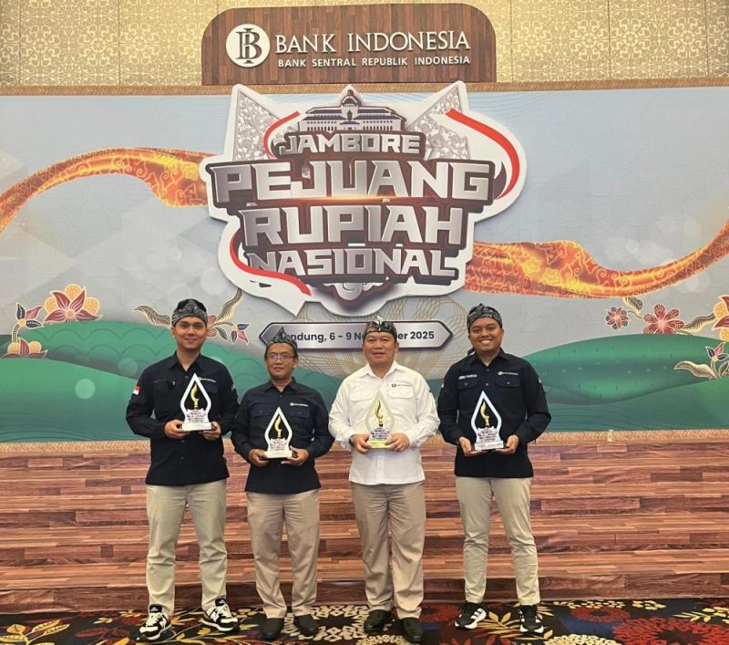 Bank Indonesia Provinsi Bengkulu kembali menorehkan prestasi pada ajang Jambore Pejuang Rupiah Nasional (JAMPURNAS) 2025 yang digelar di Bandung pada 6–9 November 2025.