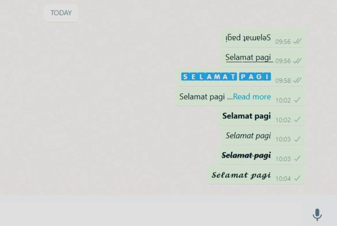 
					Cara Membuat Tulisan Berwarna di WhatsApp Tanpa Aplikasi