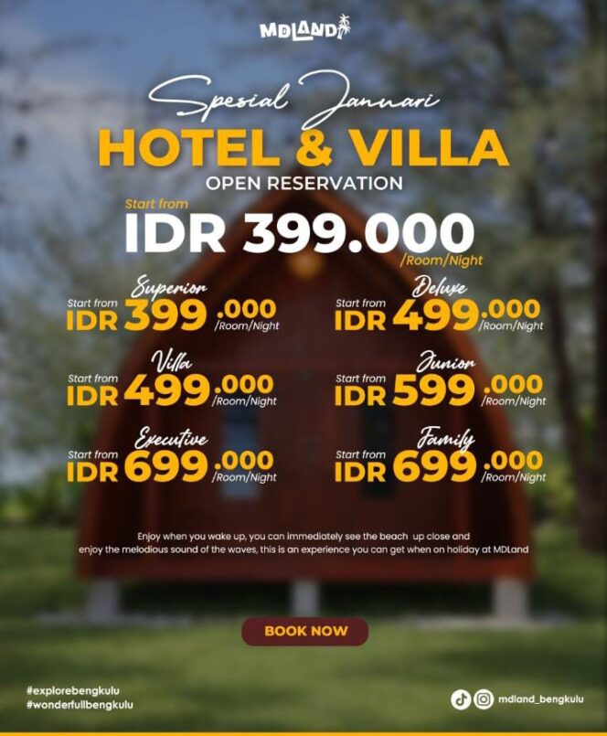 
					MD Land Hadirkan Promo Hotel dan Vila Mulai dari Rp399.000 per Malam